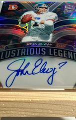John Elway [Psychedelic] #ILS-JEL Football Cards 2022 Panini Spectra Illustrious Legends Autographs Prices
