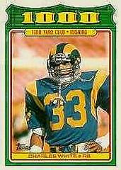 Charles White #1 Football Cards 1988 Topps 1000 Yard Club Prices