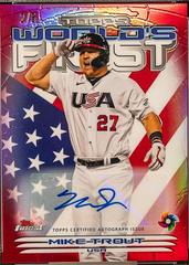 Mike Trout [Autograph Red] #2000-1 Baseball Cards 2023 Topps Finest 2000 World's Prices