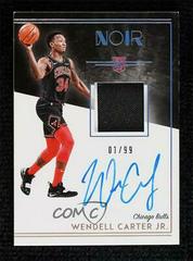 Wendell Carter Jr. [Patch Autograph] Basketball Cards 2018 Panini Noir Prices