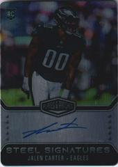 Jalen Carter #RSSJCA Football Cards 2023 Panini Plates and Patches Rookie Steel Signatures Prices
