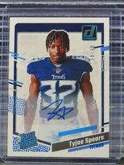 Tyjae Spears [Autograph] #26 Football Cards 2023 Panini Donruss Rated Rookies Portrait Prices