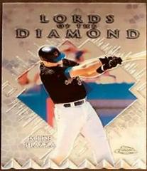 Mike Piazza [Refractor] #LD14 Baseball Cards 1999 Topps Chrome Lords of the Diamond Prices