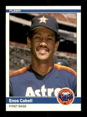 Enos Cabell Baseball Cards 1984 Fleer Update Prices