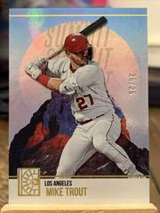 Mike Trout [Gold] #S-1 Baseball Cards 2022 Panini Capstone Summit Prices