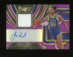 Jordan Poole [Purple] #JPL Basketball Cards 2019 Panini Select Rookie Jersey Autographs Prices