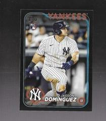Jasson Dominguez [Black] #60 Baseball Cards 2024 Topps Prices