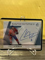 Chris Wideman #SOTT-CW Hockey Cards 2022 SP Authentic Sign of the Times Prices