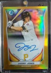 Jacoby Jones [Gold Refractor] #JJ Baseball Cards 2014 Bowman Chrome Autograph Prospects Prices