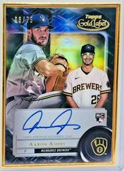 Aaron Ashby [Black] Baseball Cards 2022 Topps Gold Label Framed Autographs Prices