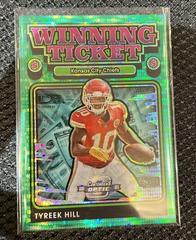 Tyreek Hill [Green Pulsar] #WT17 Football Cards 2021 Panini Contenders Optic Winning Ticket Prices