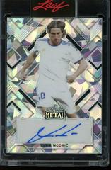 Luka Modric [Silver Crystal] Soccer Cards 2022 Leaf Metal Autographs Prices