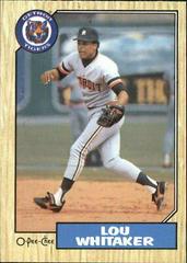Lou Whitaker #106 Baseball Cards 1987 O Pee Chee Prices
