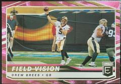 Drew Brees [Pink] #FV4 Football Cards 2021 Panini Donruss Elite Field Vision Prices