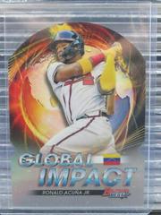 Ronald Acuna Jr. Baseball Cards 2022 Bowman's Best Global Impact Die Cuts Prices