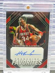 Hakeem Olajuwon [Black Prizm] #4 Basketball Cards 2023 Panini Prizm Franchise Favorites Signature Prices