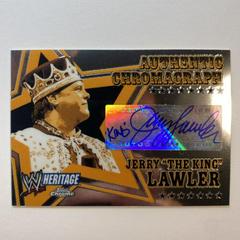Jerry Lawler Wrestling Cards 2006 Topps Heritage Chrome WWE Autographs Prices