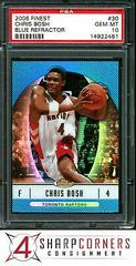 Chris Bosh [Blue Refractor] #30 Basketball Cards 2006 Finest Prices