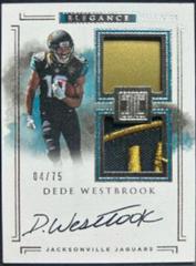 Dede Westbrook [Helmet, Patch Autograph] Football Cards 2017 Panini Impeccable Prices