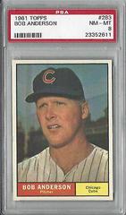 Bob Anderson #283 Baseball Cards 1961 Topps Prices