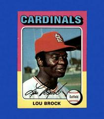 Lou Brock #540 Baseball Cards 1975 Topps Mini Prices