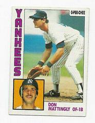 Don Mattingly #8 Baseball Cards 1984 O Pee Chee Prices