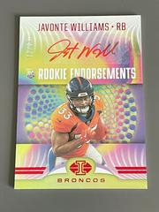 Javonte Williams [Red] #RE-15 Football Cards 2021 Panini Illusions Rookie Endorsements Autographs Prices