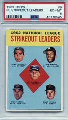 NL Strikeout Leaders #9 Baseball Cards 1963 Topps Prices