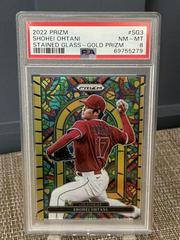 Shohei Ohtani [Gold Prizm] #SG-3 Baseball Cards 2022 Panini Prizm Stained Glass Prices