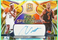Caris LeVert [Gold] Basketball Cards 2021 Panini Spectra Full Spectrum Signatures Prices