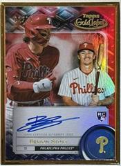 Bryson Stott [Red] #FA-STOT Baseball Cards 2022 Topps Gold Label Framed Autographs Prices