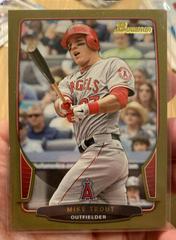 Mike Trout [Gold] #121 Baseball Cards 2013 Bowman Prices