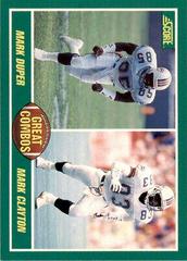 Mark Duper, Mark Clayton Great Combos Football Cards 1989 Panini Score Prices