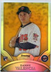 Danny Valencia [Refractor] #34 Baseball Cards 2010 Bowman Sterling Prices