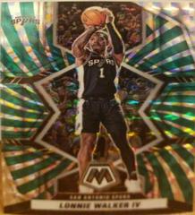 Lonnie Walker IV [Green Swirl] #1 Basketball Cards 2021 Panini Mosaic Prices