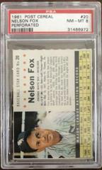 Nelson Fox [Perforated] Baseball Cards 1961 Post Cereal Prices