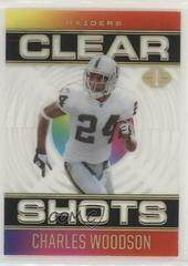 Charles Woodson [Black] Football Cards 2021 Panini Illusions Clear Shots Prices