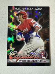 Manny Machado [Black Difractor] Baseball Cards 2023 Topps World Captains of the Classic Prices