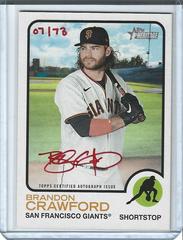 Brandon Crawford [Special Edition Red Ink] #ROA-BC Baseball Cards 2022 Topps Heritage Real One Autographs Prices