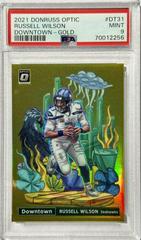 Russell Wilson [Gold] #31 Football Cards 2021 Panini Donruss Optic Downtown Prices