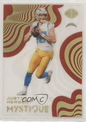 Justin Herbert [Red] Football Cards 2020 Panini Illusions Mystique Prices