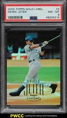 Derek Jeter #2 Baseball Cards 2002 Topps Gold Label Prices