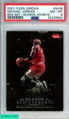 Michael Jordan #SH38 Basketball Cards 2007 Fleer Jordan Box Set Season Achievements Prices