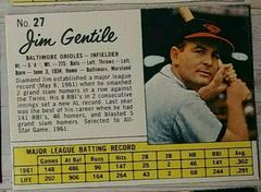 Jim Gentile [Hand Cut] #27 Baseball Cards 1962 Jell O Prices