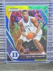 Zion Williamson [Choice Blue Yellow Green Prizm] Basketball Cards 2021 Panini Prizm Draft Picks Prices