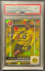 Youssoufa Moukoko [Yellow] Soccer Cards 2020 Topps Chrome Bundesliga Sapphire Prices