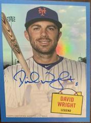 David Wright [Blue] #57HS-DW Baseball Cards 2023 Topps Archives 1957 Topps Hit Stars Autographs Prices