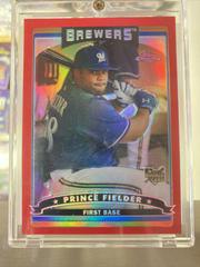 Prince Fielder [Red Refractor] Baseball Cards 2006 Topps Chrome Prices