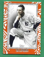 Lou Gehrig [Orange] #4 Baseball Cards 2022 Topps Rip Prices