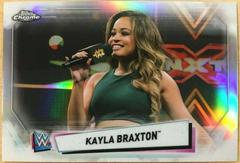 Kayla Braxton [Orange Refractor] Wrestling Cards 2021 Topps Chrome WWE Image Variations Prices